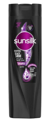 صن سيلك شامبو 190 مل 15%خصم لمعان ساحر اسود