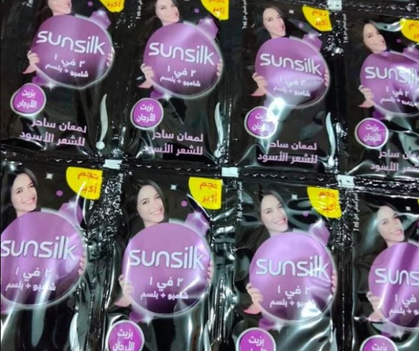 صن سيلك شامبو اكياس بالشريط