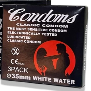 عازل صينى اسود علبة 3قطعة