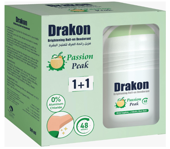 دراكون رول اون لتفتيح البشرة50 مل باشون بيك (1+1)