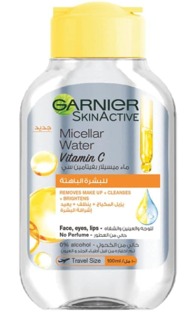 غارنيه ميسيلار 100 مل للبشره الباهته فيتامين س