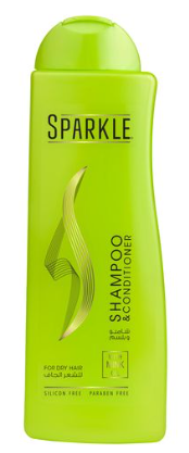 [637] سباركل شامبو 400 مل اخضر شعر جاف