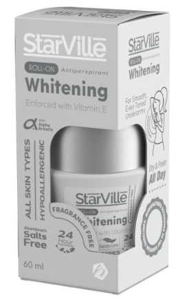 [777] ستارفيل رول اون بدون رائحه فريجرينسي فري ابيض 60مل