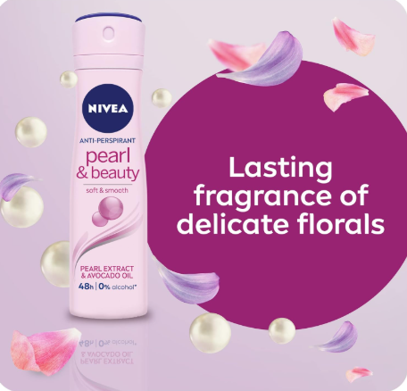 [1719] نيفيا اسبراى حريمي بيرل بيوتى  150مل