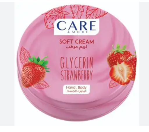 [2407] كير اند مور سوفت كريم جليسرين وفراوله بمبى  125مل