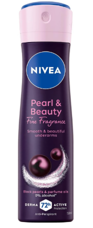 [3284] نيفيا اسبراى حريمى بلاك اند وايت كلير 150 مل 