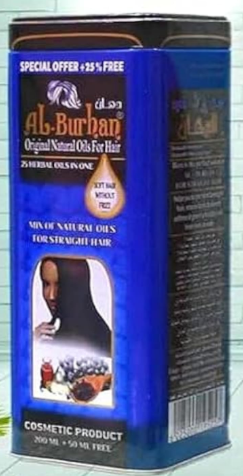 [3830] البرهان زيت شعر صفيح ازرق200 مل